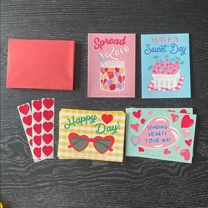 Valentine's Day Greeting Card Set